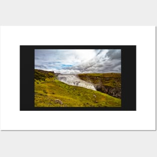 Gullfoss Waterfall in the Golden Circle Posters and Art